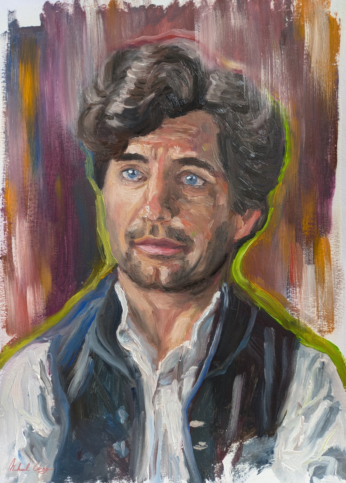 Sherlock - Fine Art Print - Portrait Painting in Oil - Museums-Quality - Archival Art Print