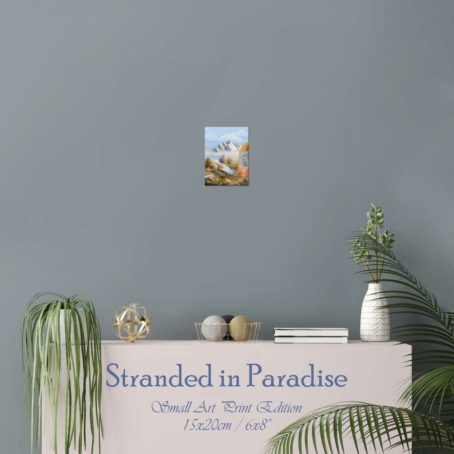 Stranded in Paradise | Museums-Quality Fine Art Print | Peaceful Landscape Painting