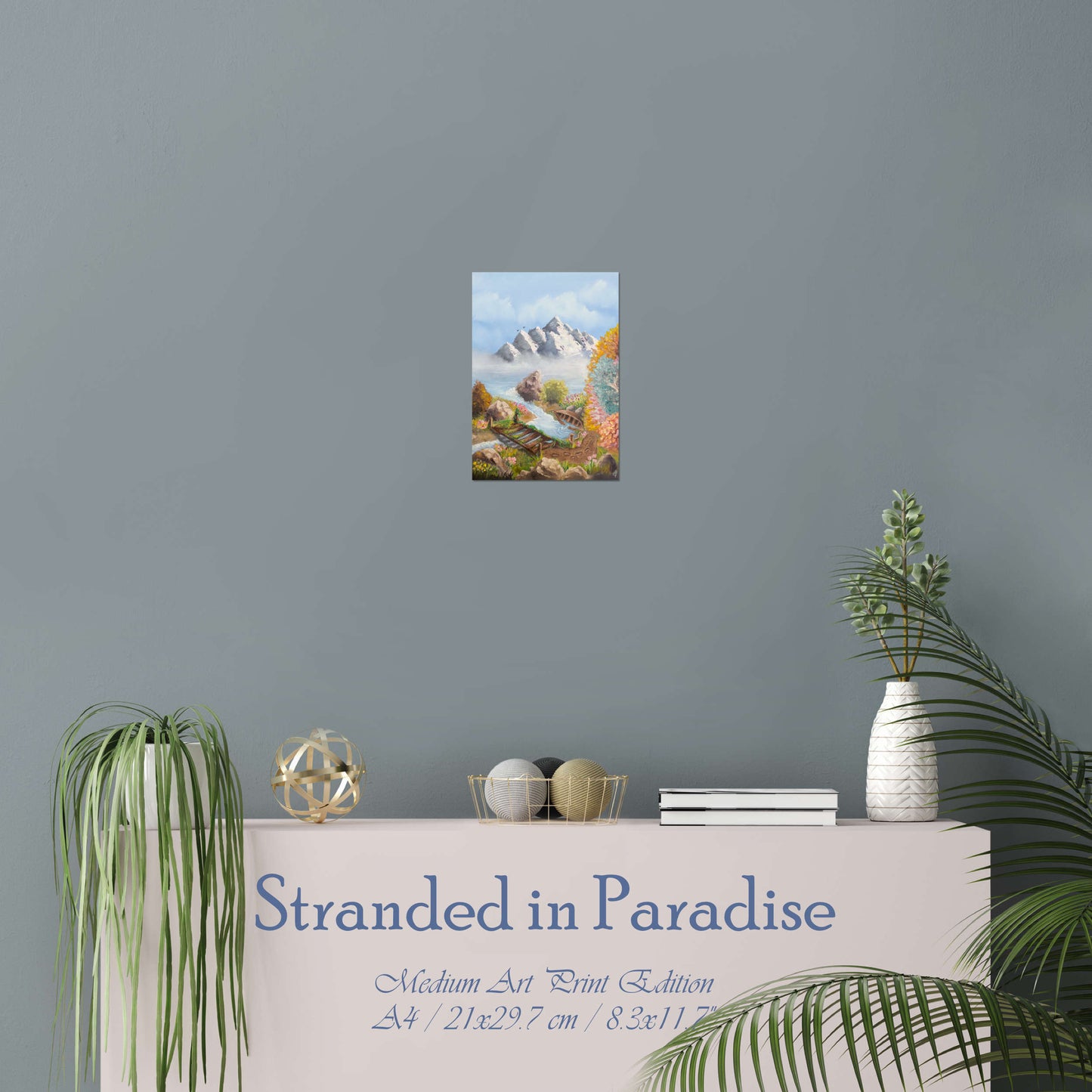 Stranded in Paradise | Museums-Quality Fine Art Print | Peaceful Landscape Painting