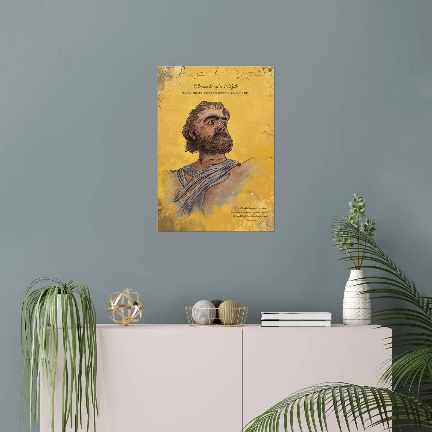 DAEDALUS | Museums-Quality Fine Art Print | Powerful Greek Mythology Artwork
