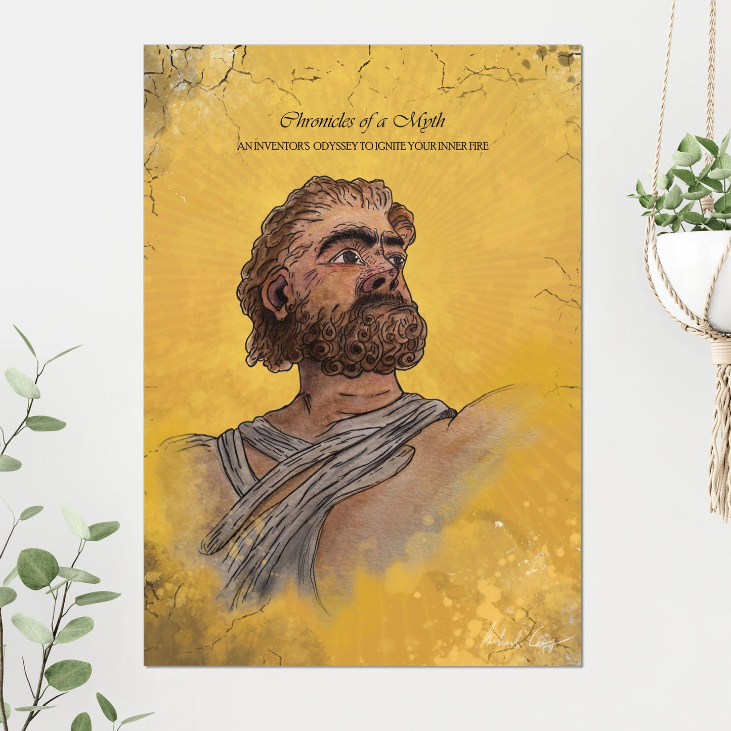 DAEDALUS | Museums-Quality Fine Art Print | Powerful Greek Mythology Artwork
